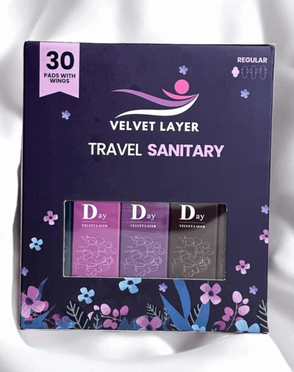 Velvet Layer Cotton Sanitary Pads, 30 regular size - Image 7